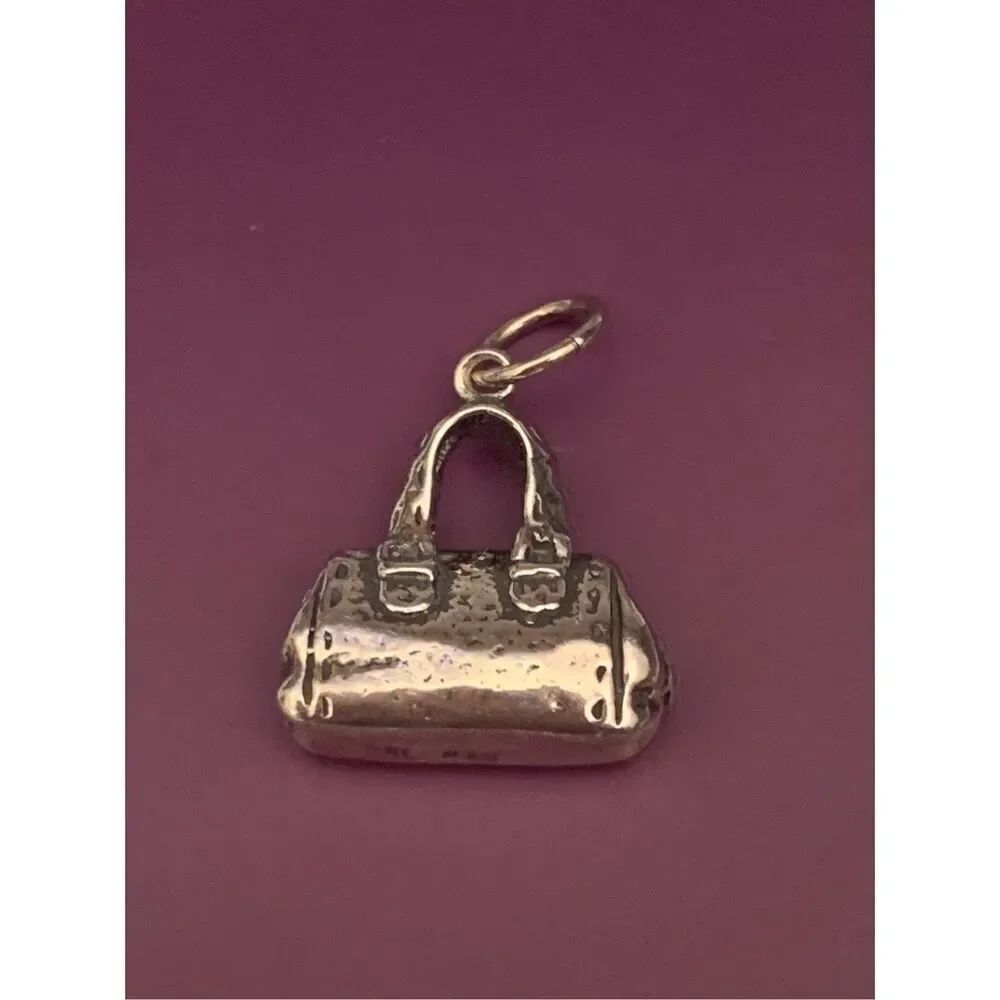 .925 Doctors Handbag Vintage Sterling Silver Jewelry Charm #purse collection